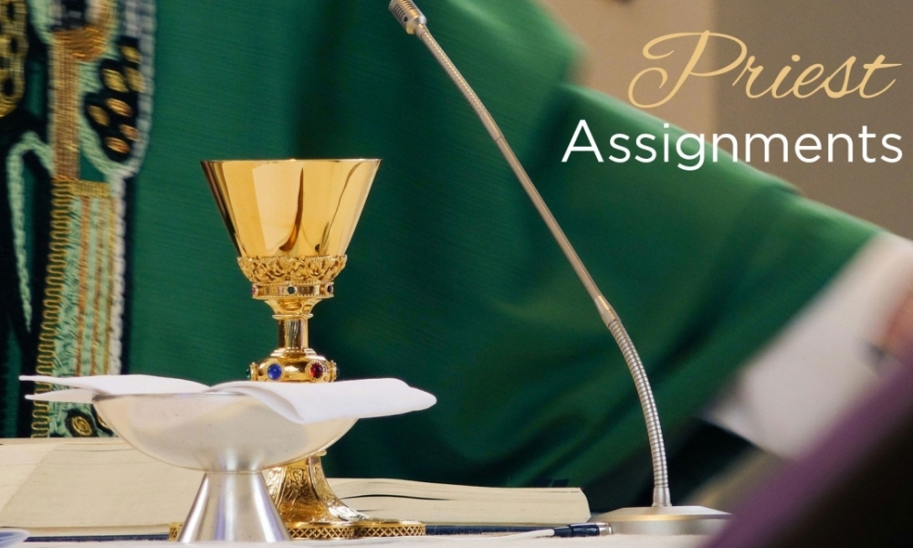 Diocese of Portland, Maine, priest assignments