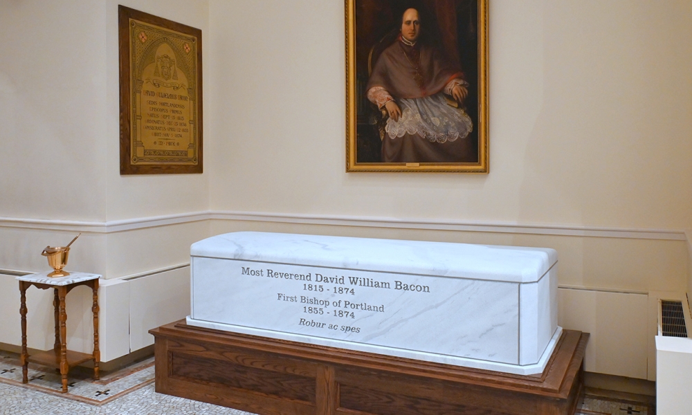 A new resting place for Portland's first bishop